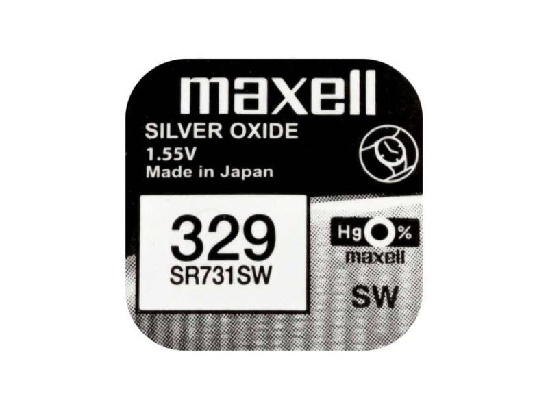 Maxell Europe LTD. Knopfzelle 329 SR731SW , 10 Stück Typ SR731SW (329), 1 Stück