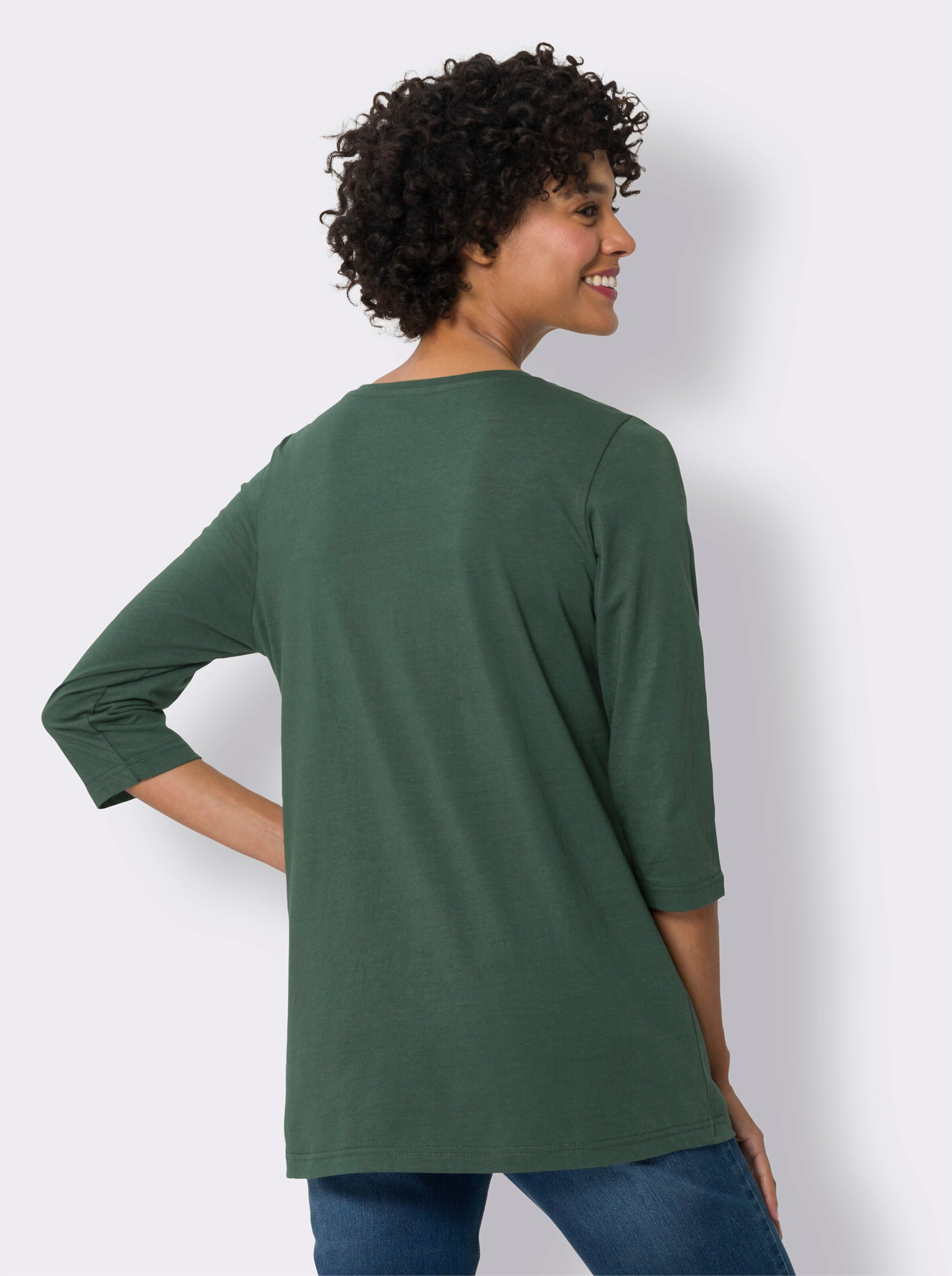 Longshirt aus reiner Baumwolle