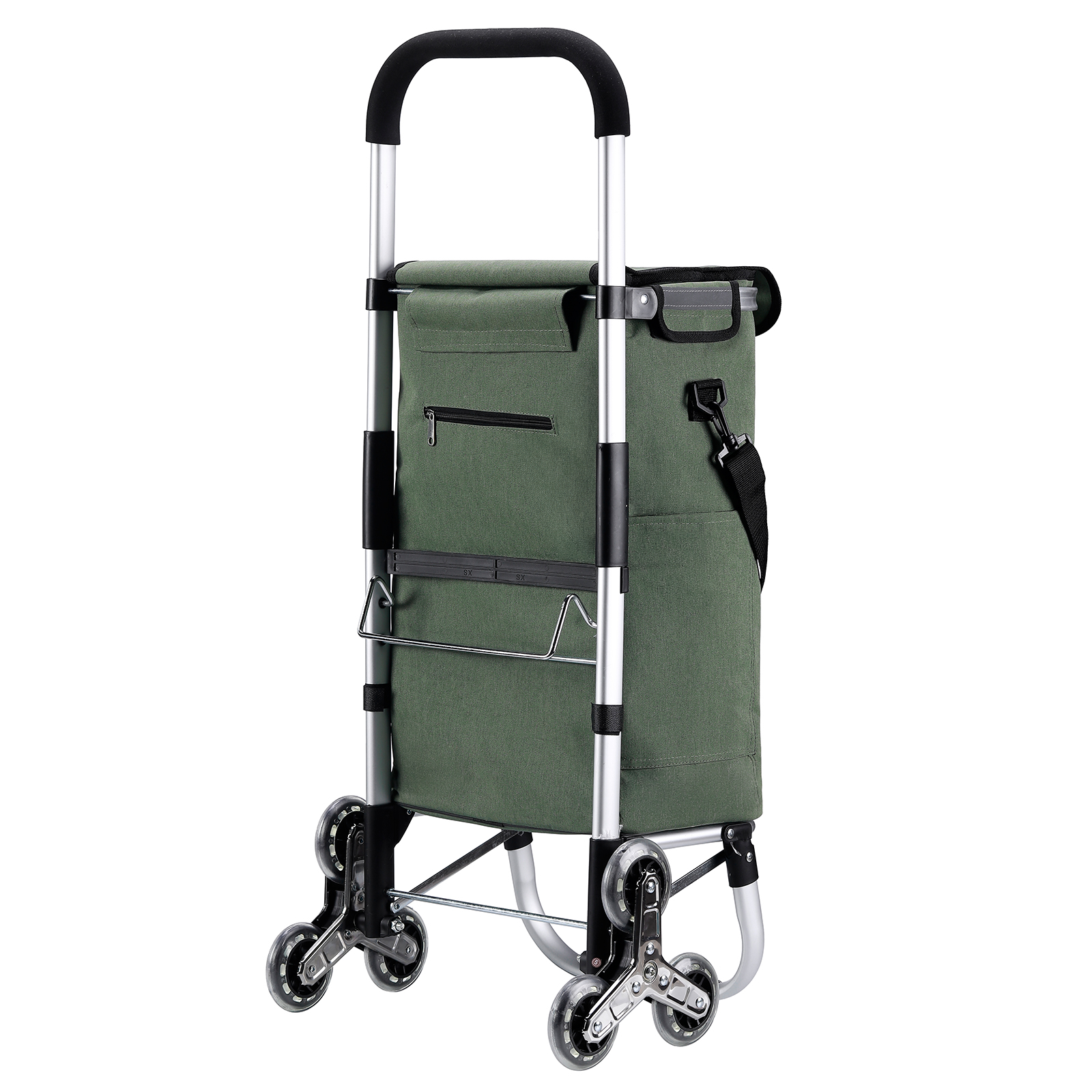 Packaway 40 liter boodschappentrolley met 6 wielen - Green