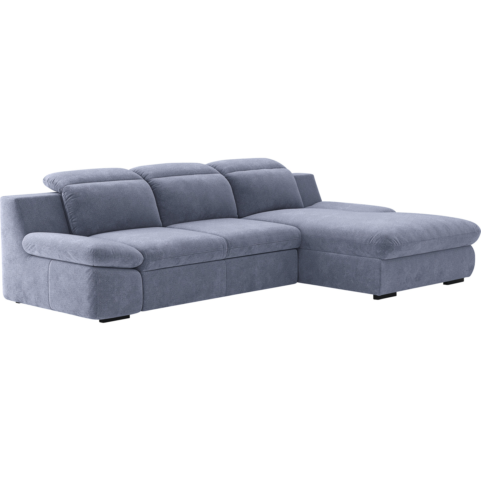 Ecksofa Lorena Stoff, Recamière rechts