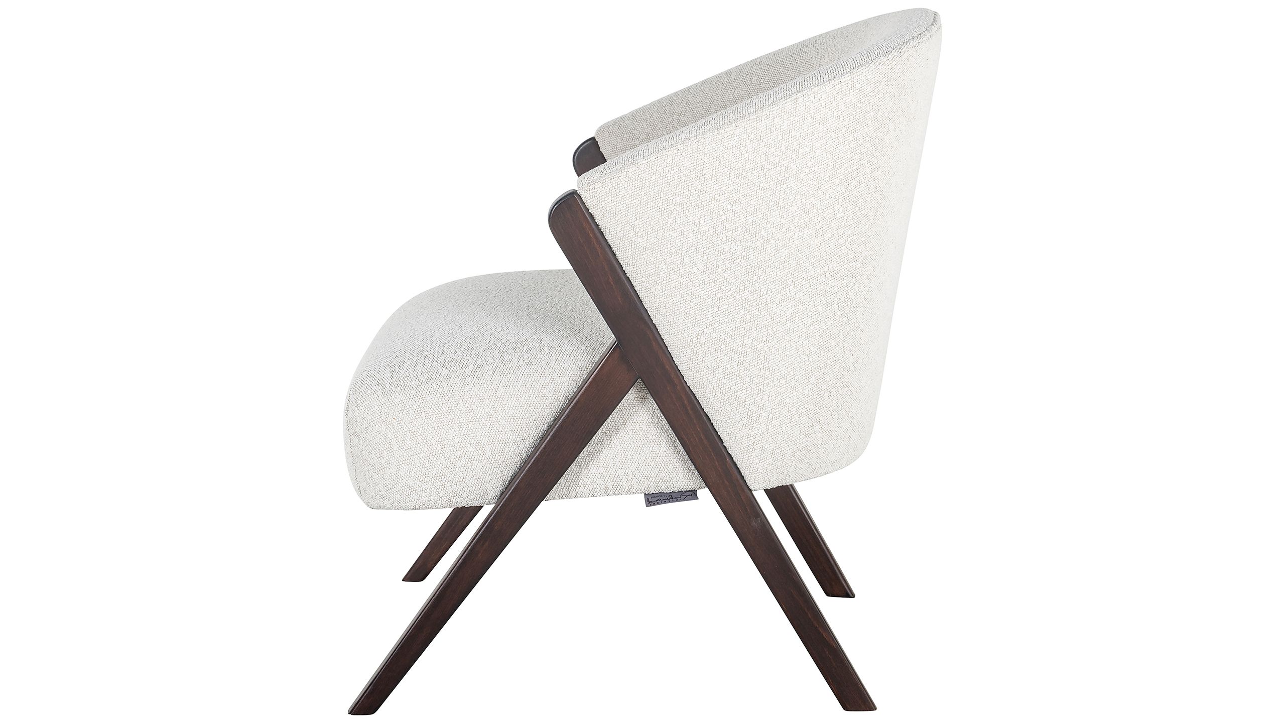 Fauteuil 211290 White Bouclé Mia B67 x D69 x H77 cm