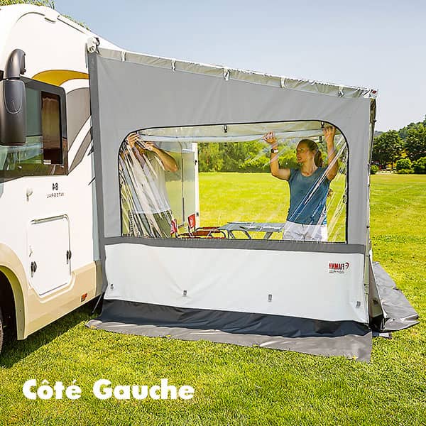 Paroi latérale Fiamma GAUCHE SIDE W PRO SHADE pour store F45 F65 et F80