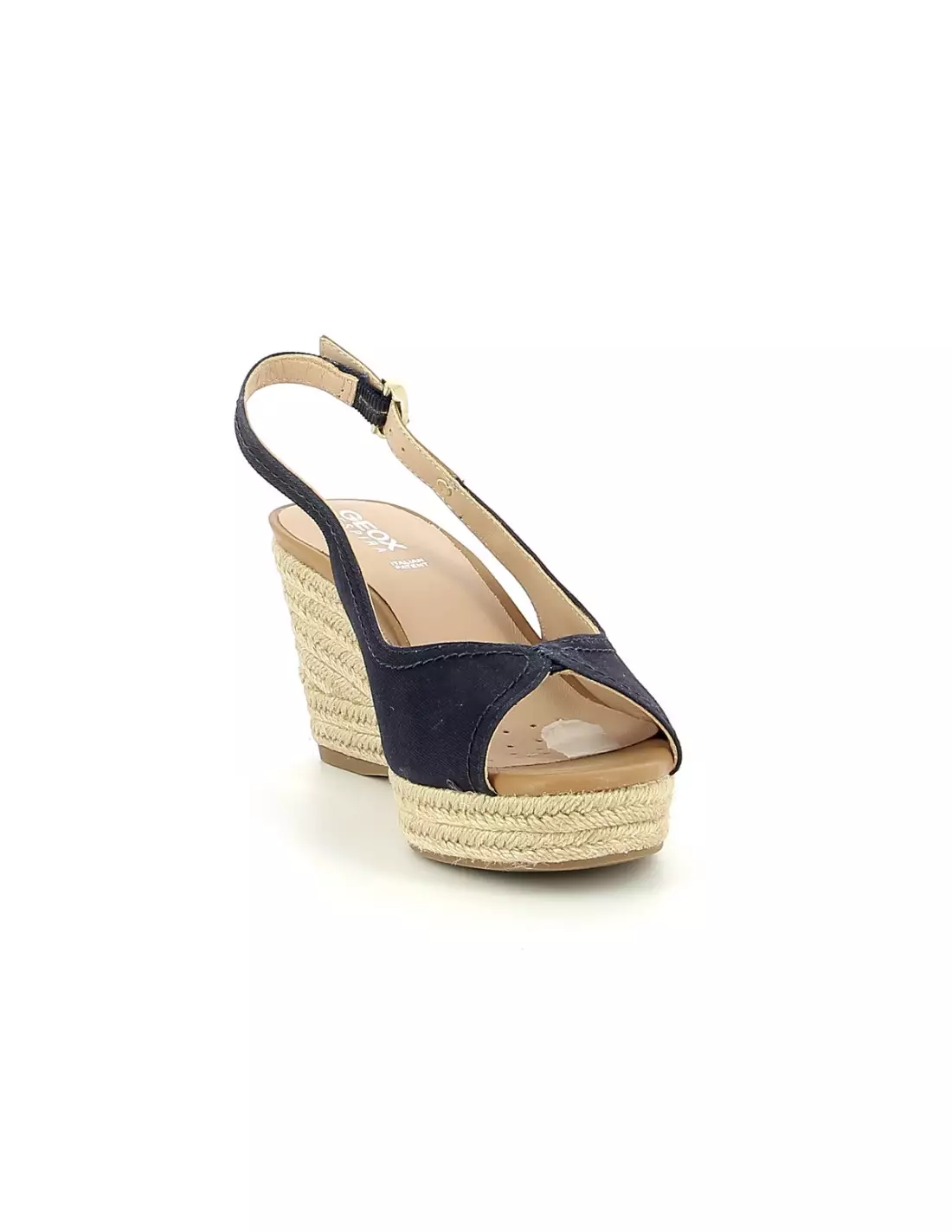 GEOX SOLEIL - Sandales & nu-pieds Navycaramel