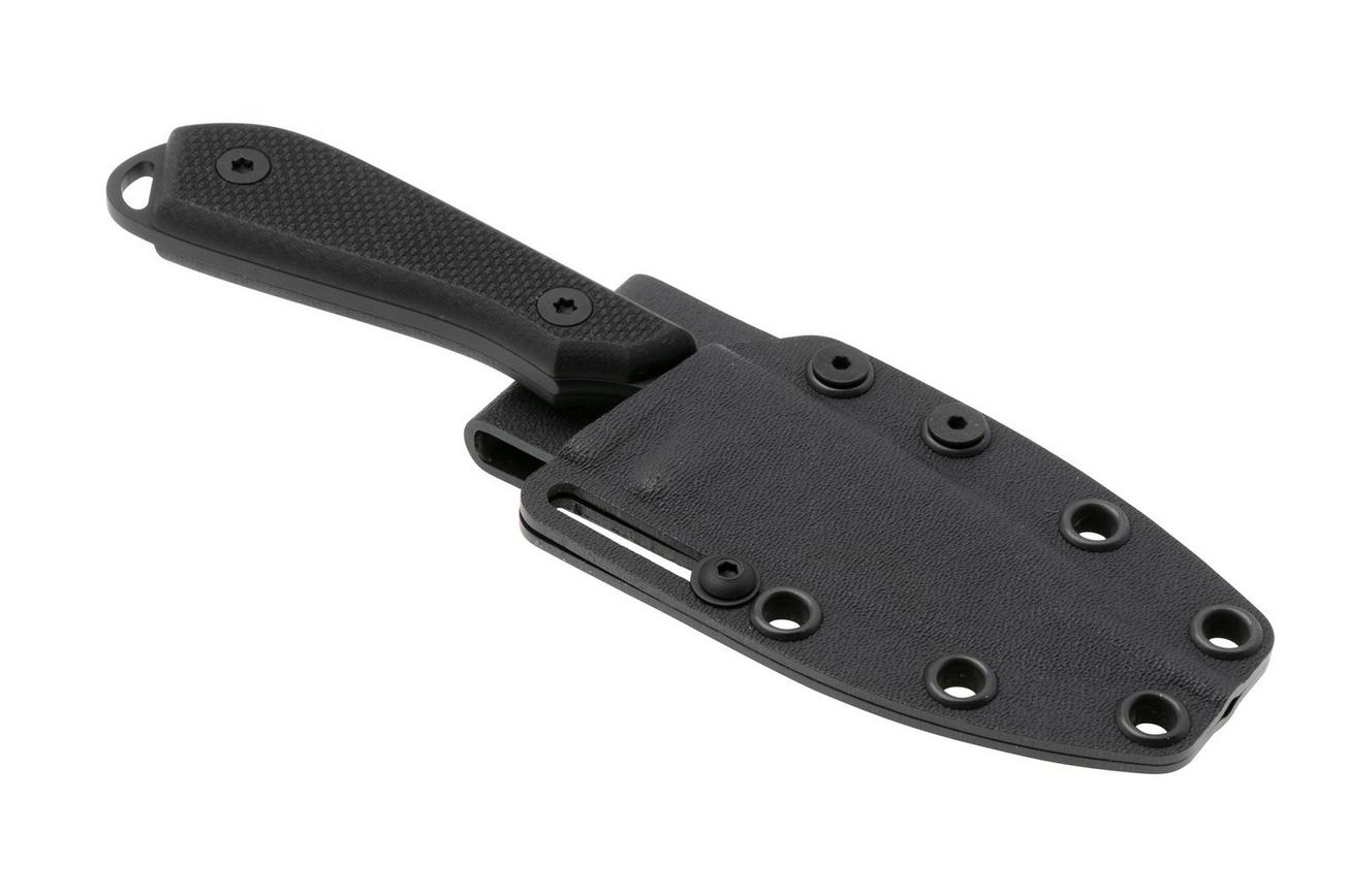 White River Knives M1 Backpacker Pro WRM1-TBL-CBI-MAG Black PVD Magnacut, Black G10, vaststaand mes