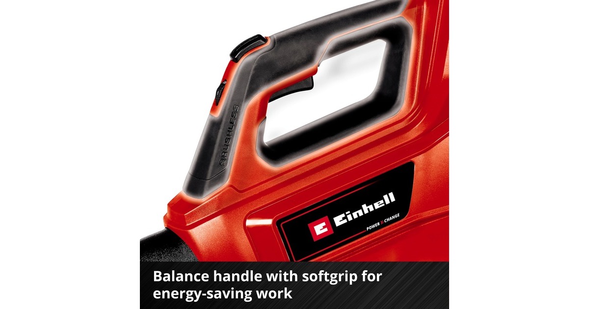 EINHELLGE-LB 36/210 Li E-Solo bladblazer  (Rood/zwart, Accu en oplader niet inbegrepen)