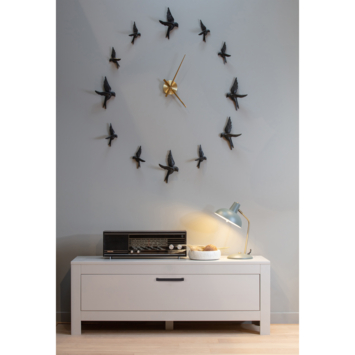 WOOOD TV-meubel Bonk mist grijs grenenhout 120x40 cm