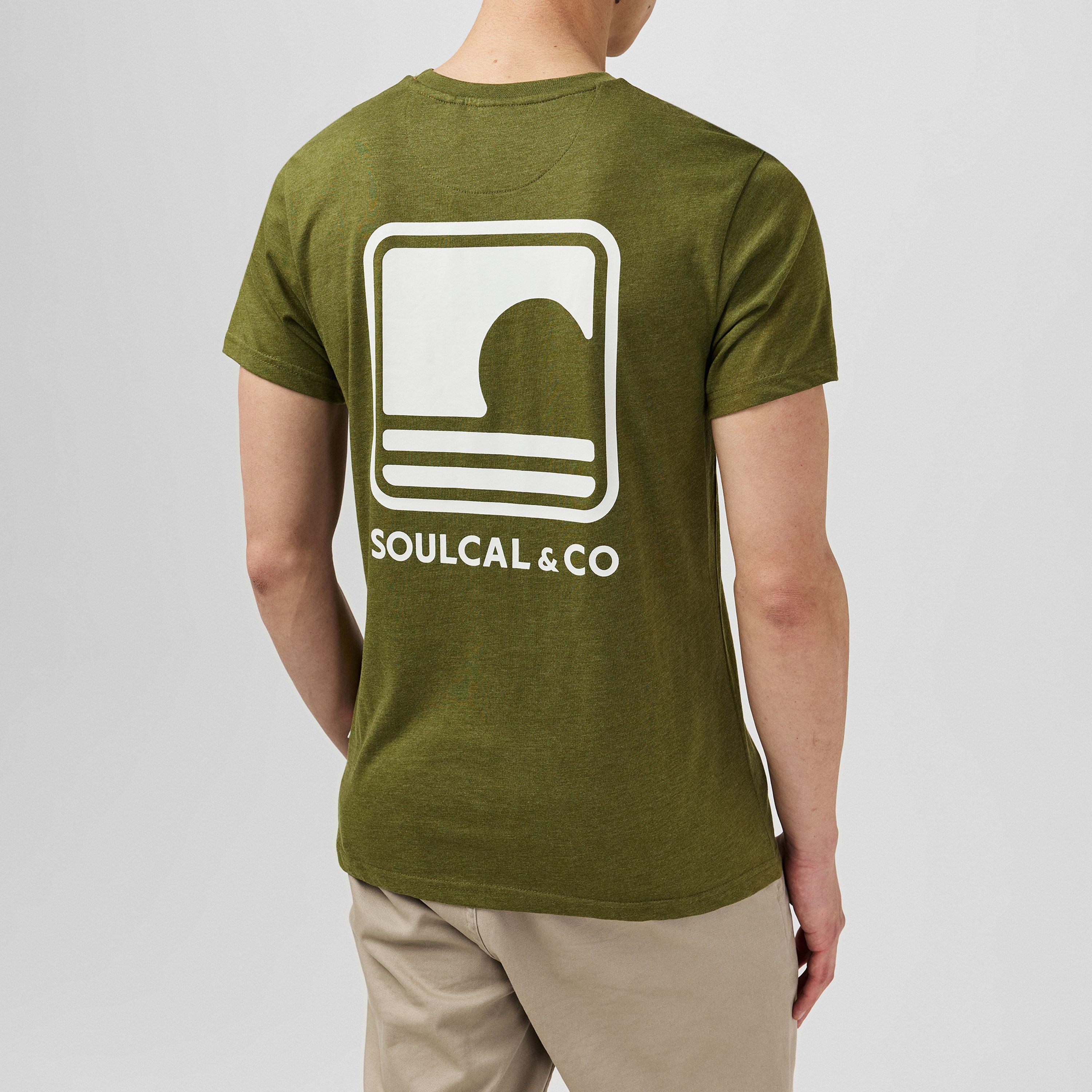 SoulCal Back Print Marl T shirt