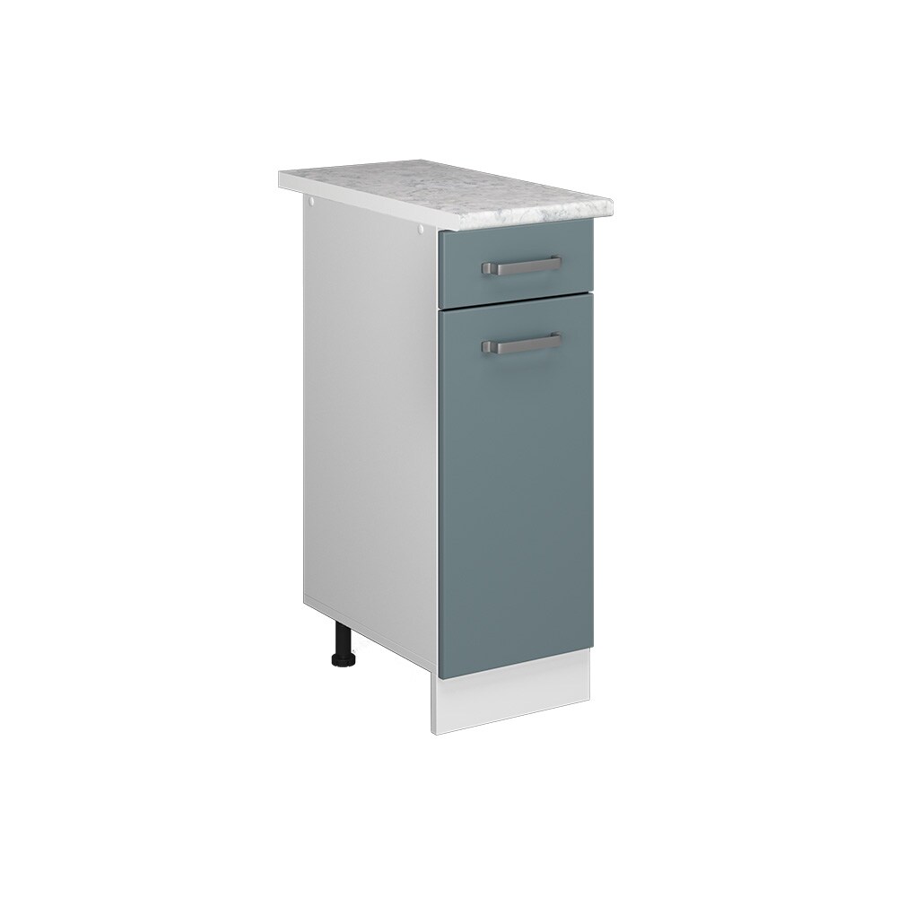 Vicco Schubunterschrank Küchenschrank R-Line Solid Weiß Blau Grau 30 cm modern Arbeitsplatte