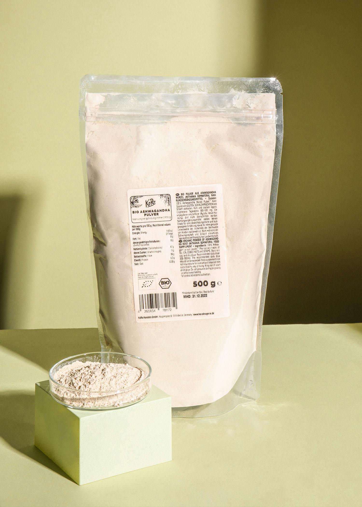 Bio Ashwagandha Pulver 500 g