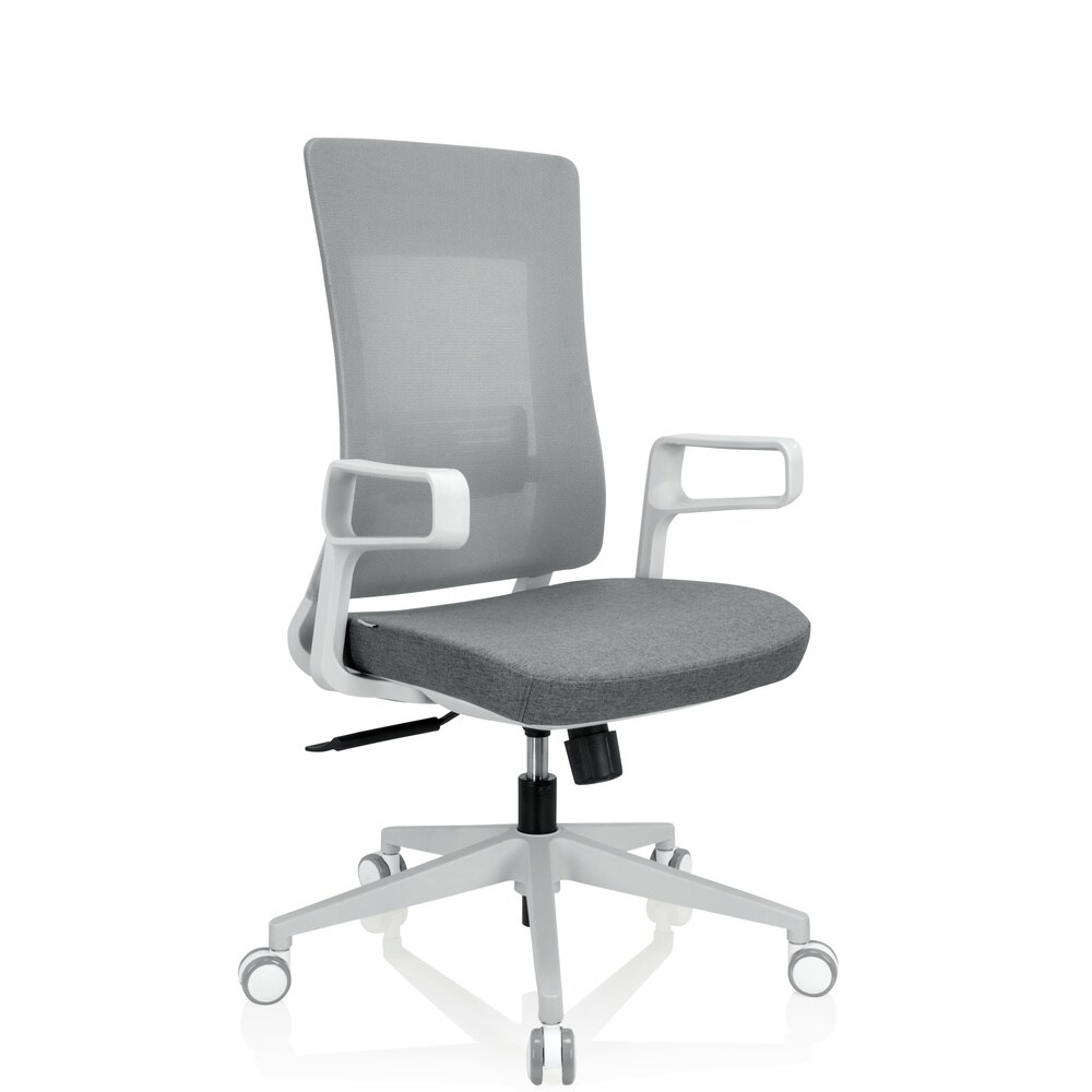 Home Office Bürostuhl COMFIO WM Stoff/Netzstoff mit Armlehnen hjh OFFICE