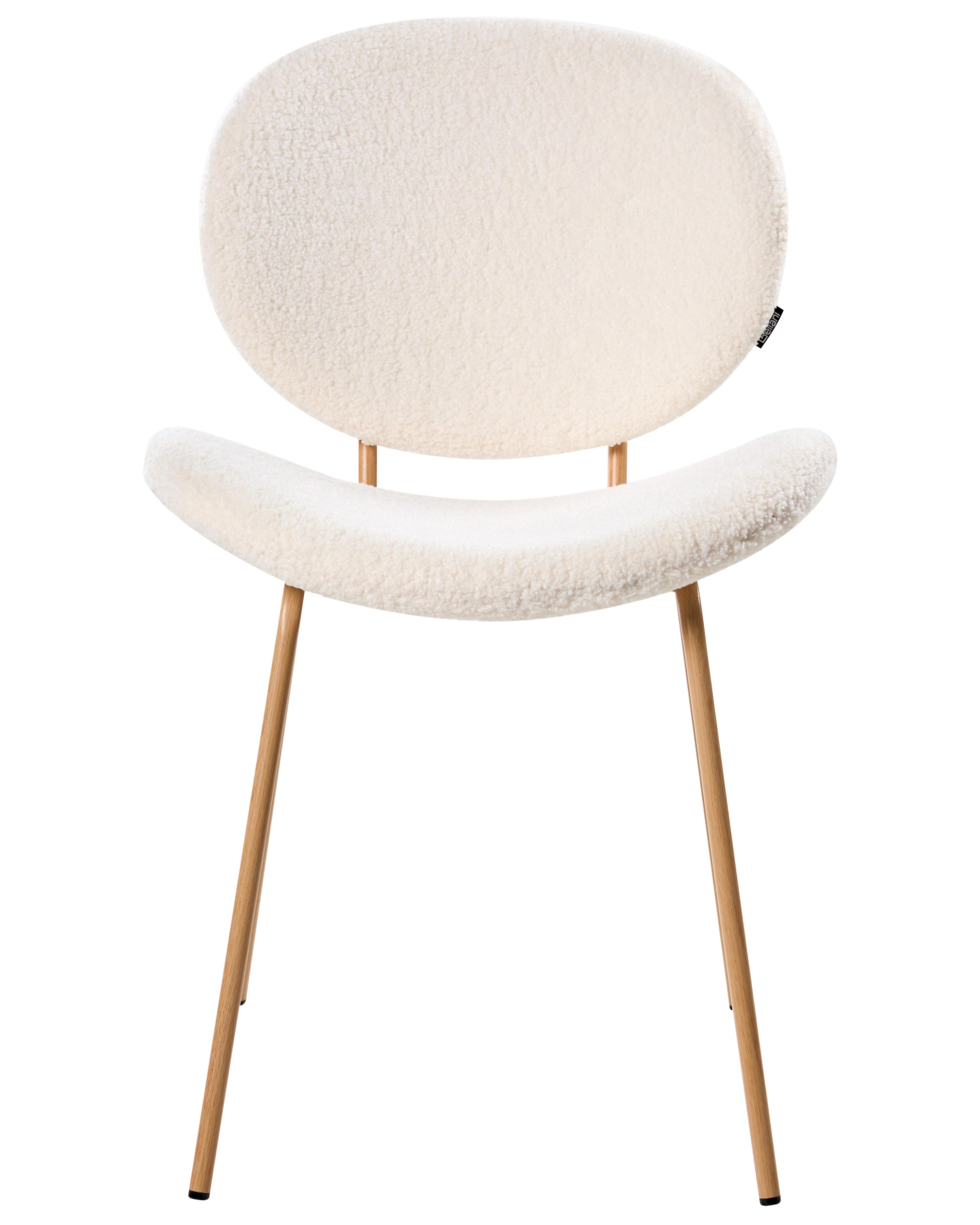 Set van 2 eetkamerstoelen LUANA Bouclé Wit