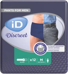 ID Discreet Pants M Men Super Beutel, 12 Stück