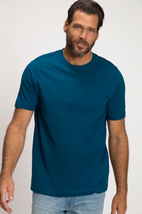 T-Shirt, Basic, Rundhals, gekämmte Baumwolle, bis 8XL