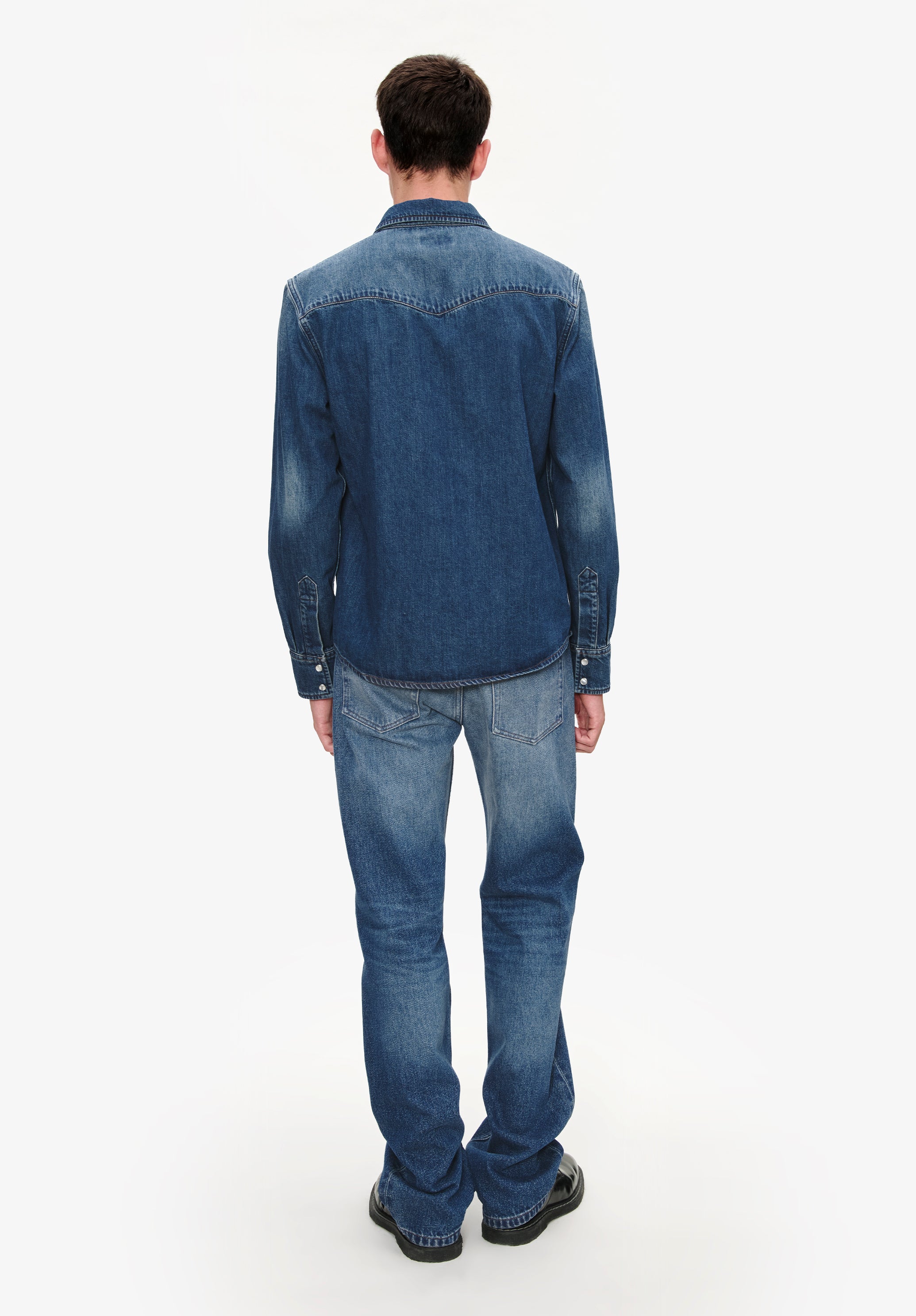 Chemise Western - Indigo delave