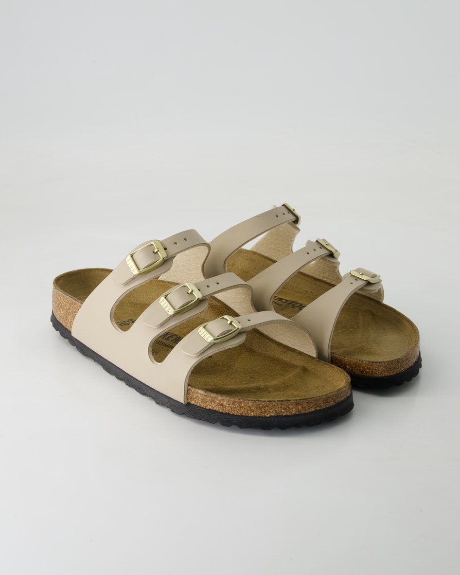 Birkenstock Florida Pantoletten in Beige