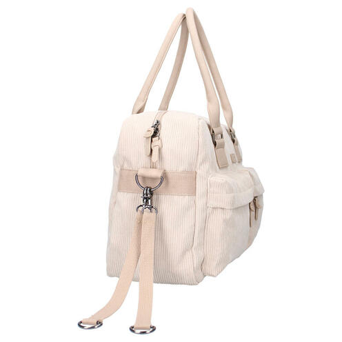 Sac à langer velours côtelé sable - KIDZROOM