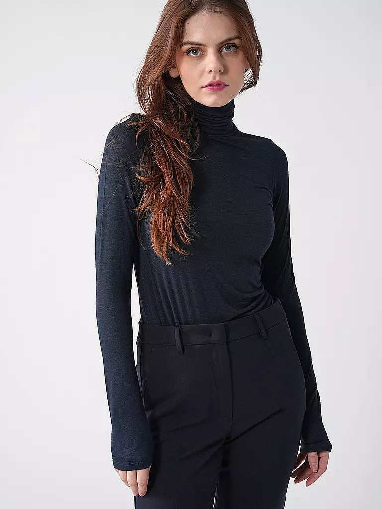 TELA Rollkragenshirt MATHILDE dunkelblau