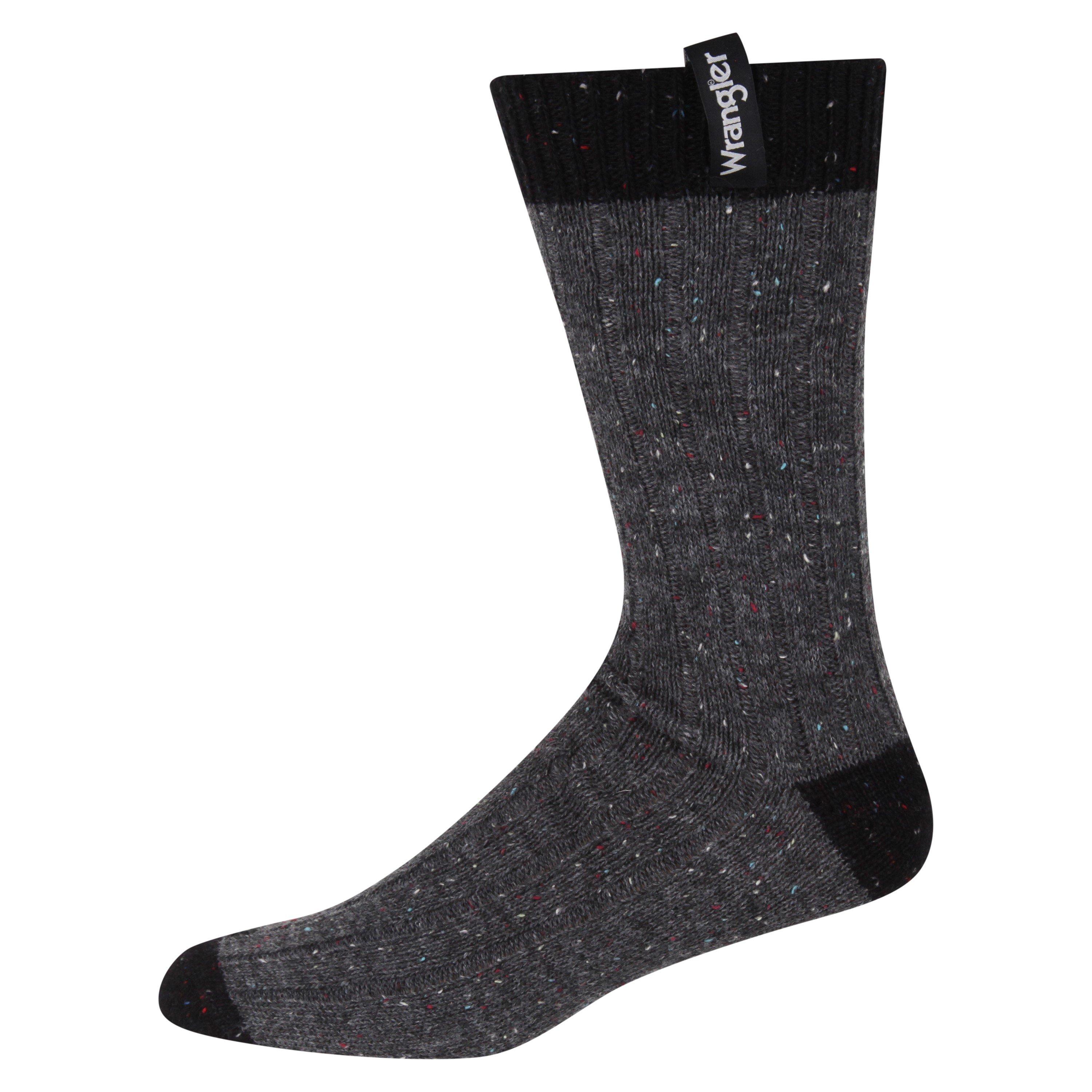 Wrangler Logo Tag Boot Socks 2 Pack Mens