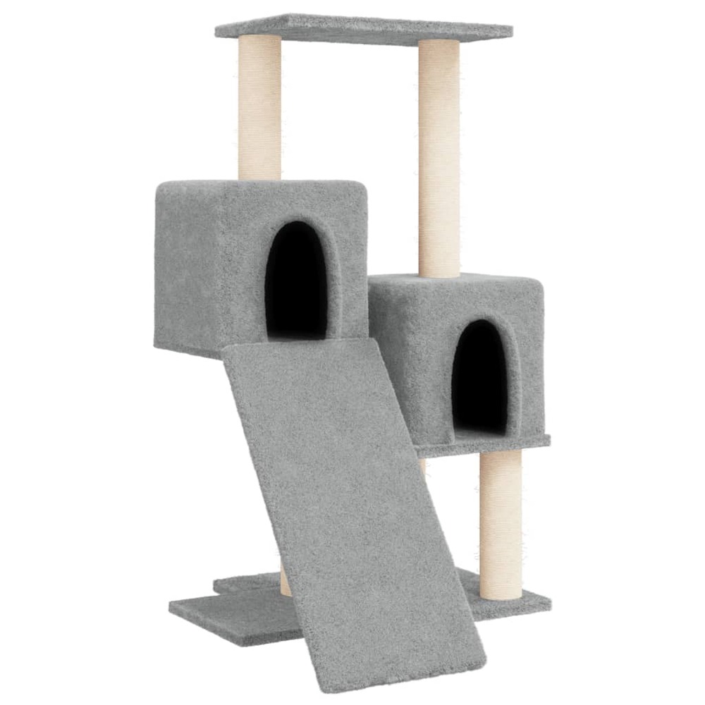 Arbre à chat avec griffoirs en sisal gris clair 82 cm