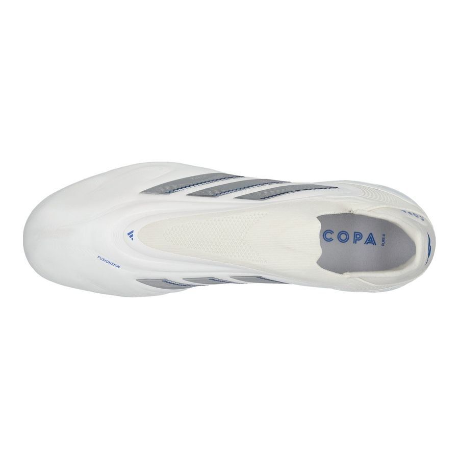 adidas Copa Pure Elite III Laceless FG Polar Victory - Blanc/Argenté/Bleu