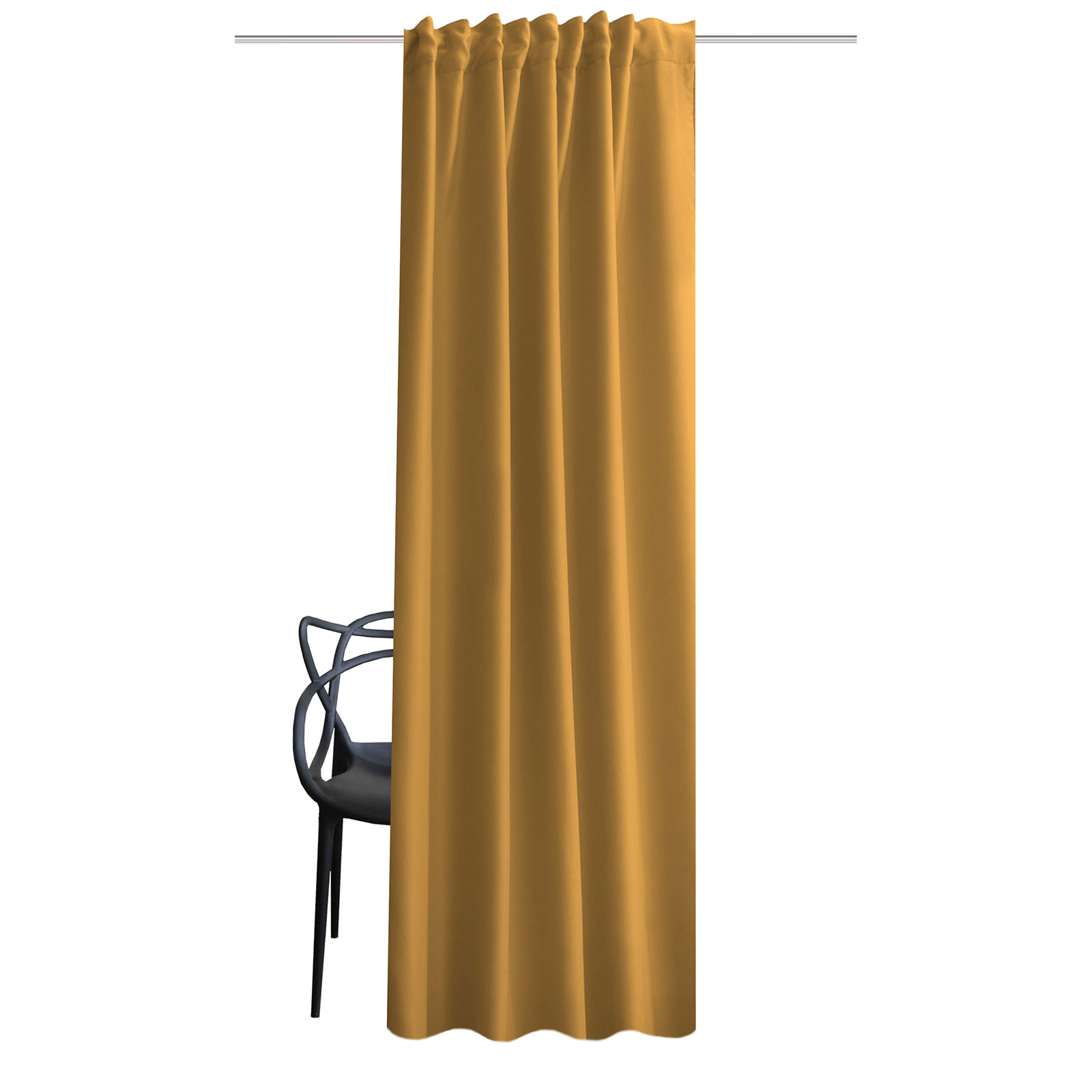 Verdunklungsschal ACUSTICO - curry - 135x245 cm