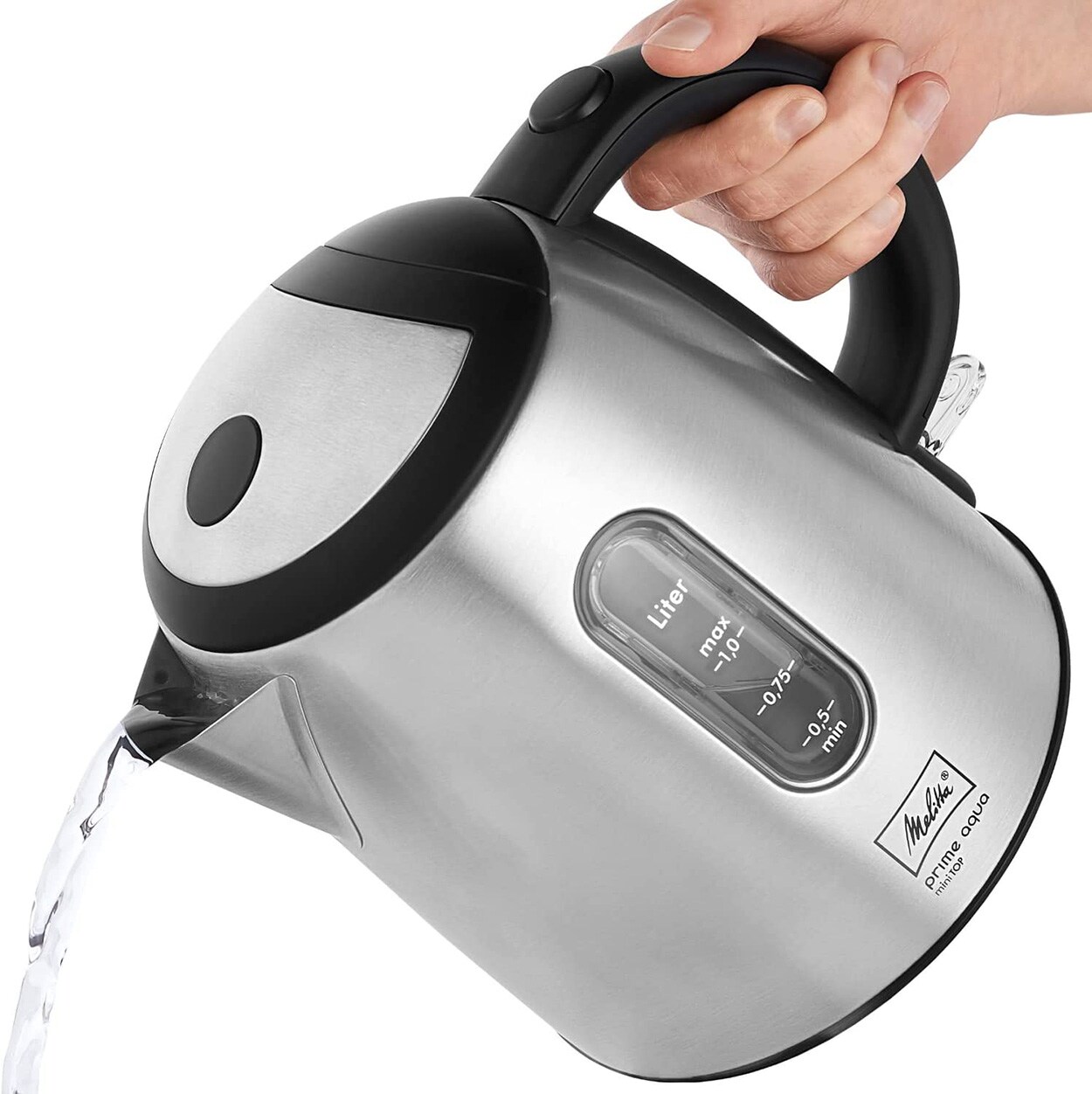 Melitta Prime Aqua mini Top silber Wasserkocher