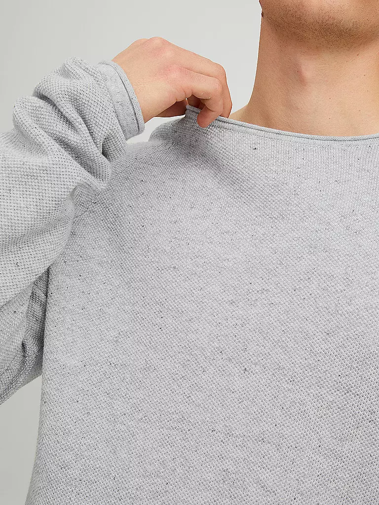 JACK & JONES Pullover  JJEHILL grau