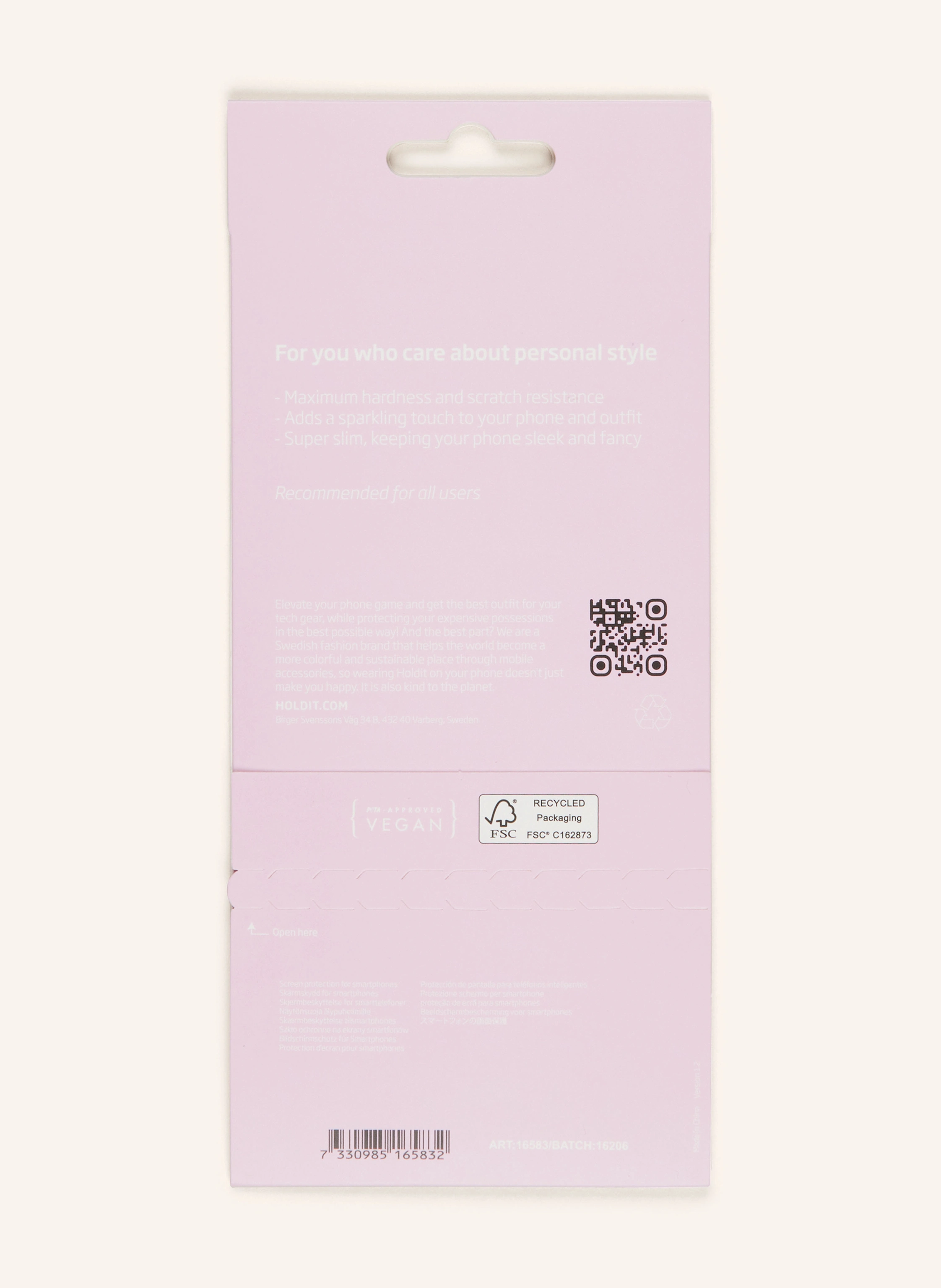 holdit Smartphone-Bildschirmschutz