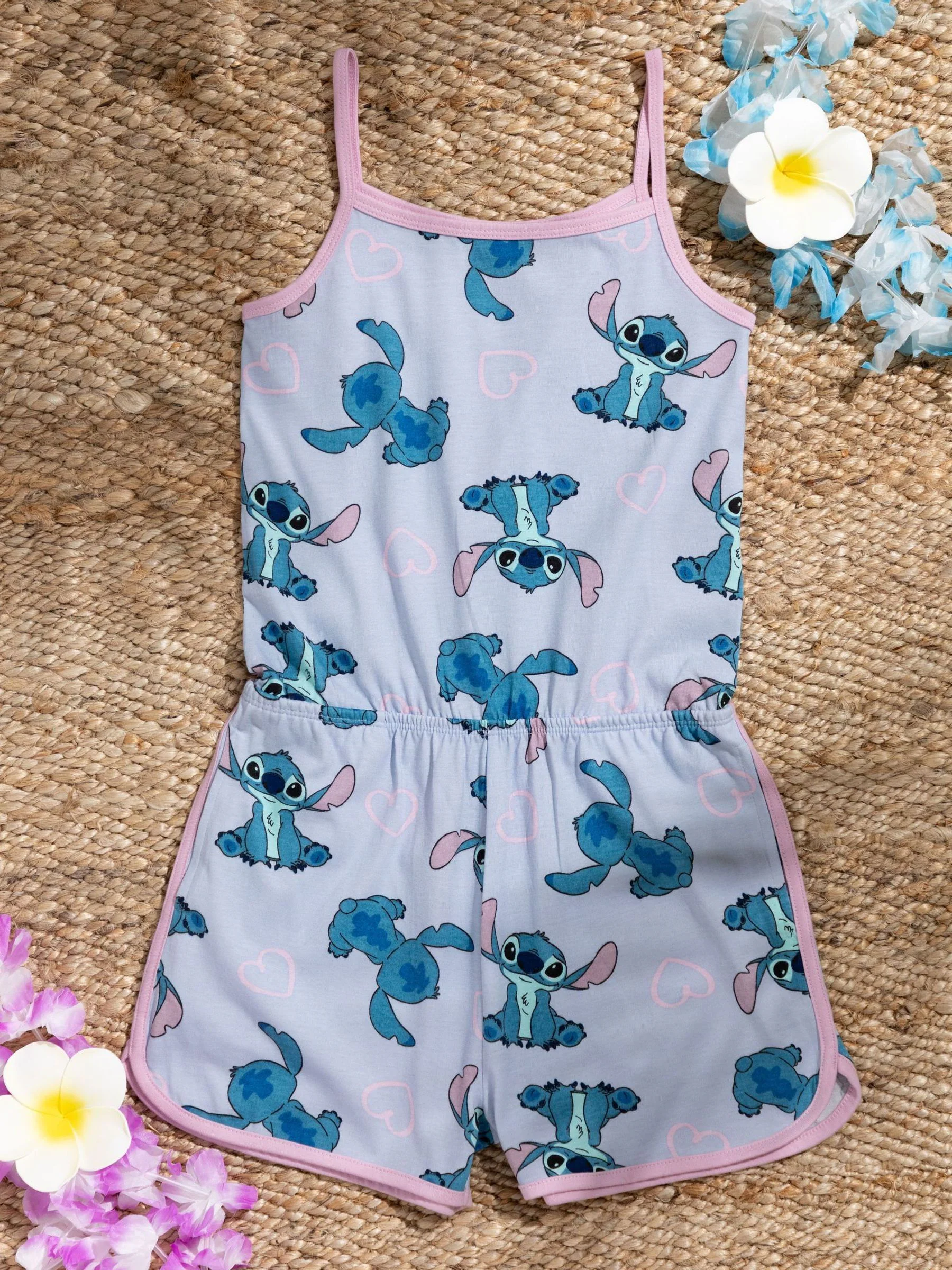 Blauw - Vanilla Underground Disney Stitch mouwloos speelpakje voor meisjes