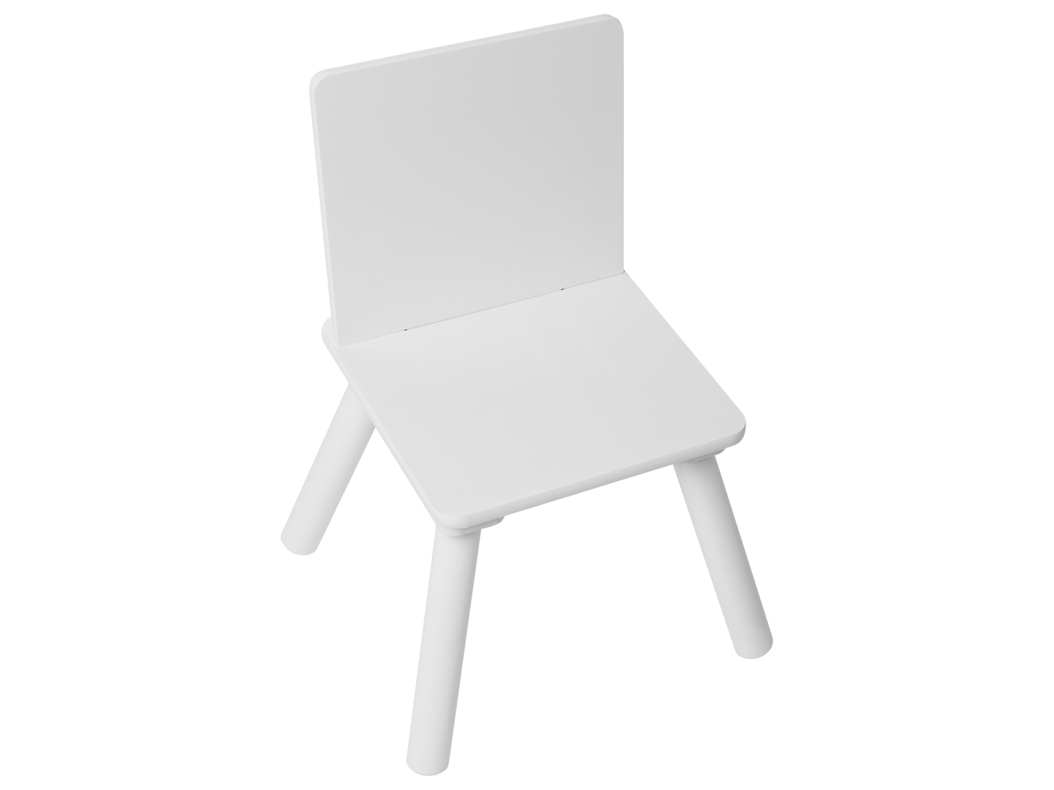 Kindertafel en stoel set MOONTA Wit
