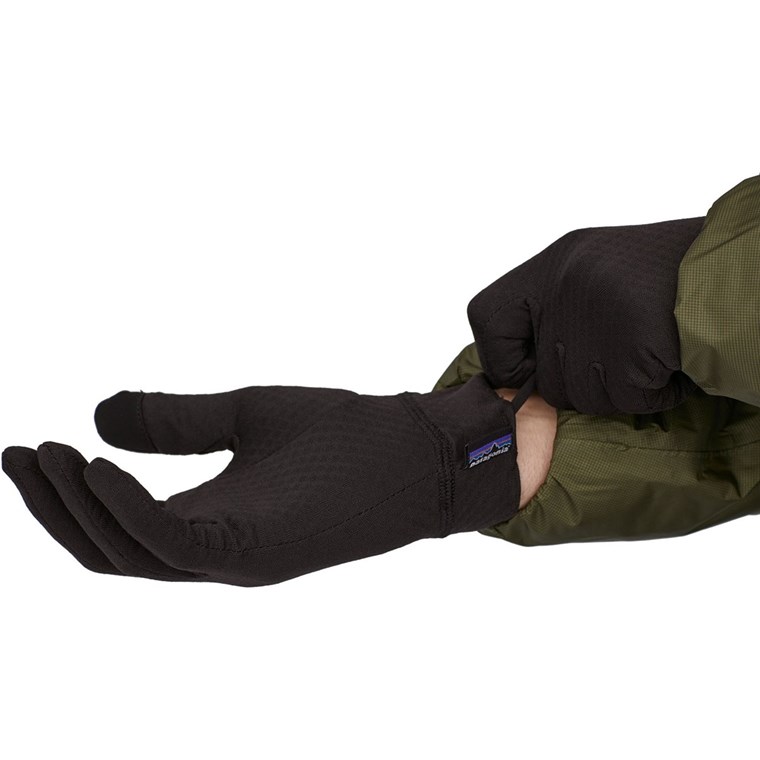 Patagonia Cap MW Liner Gloves Black