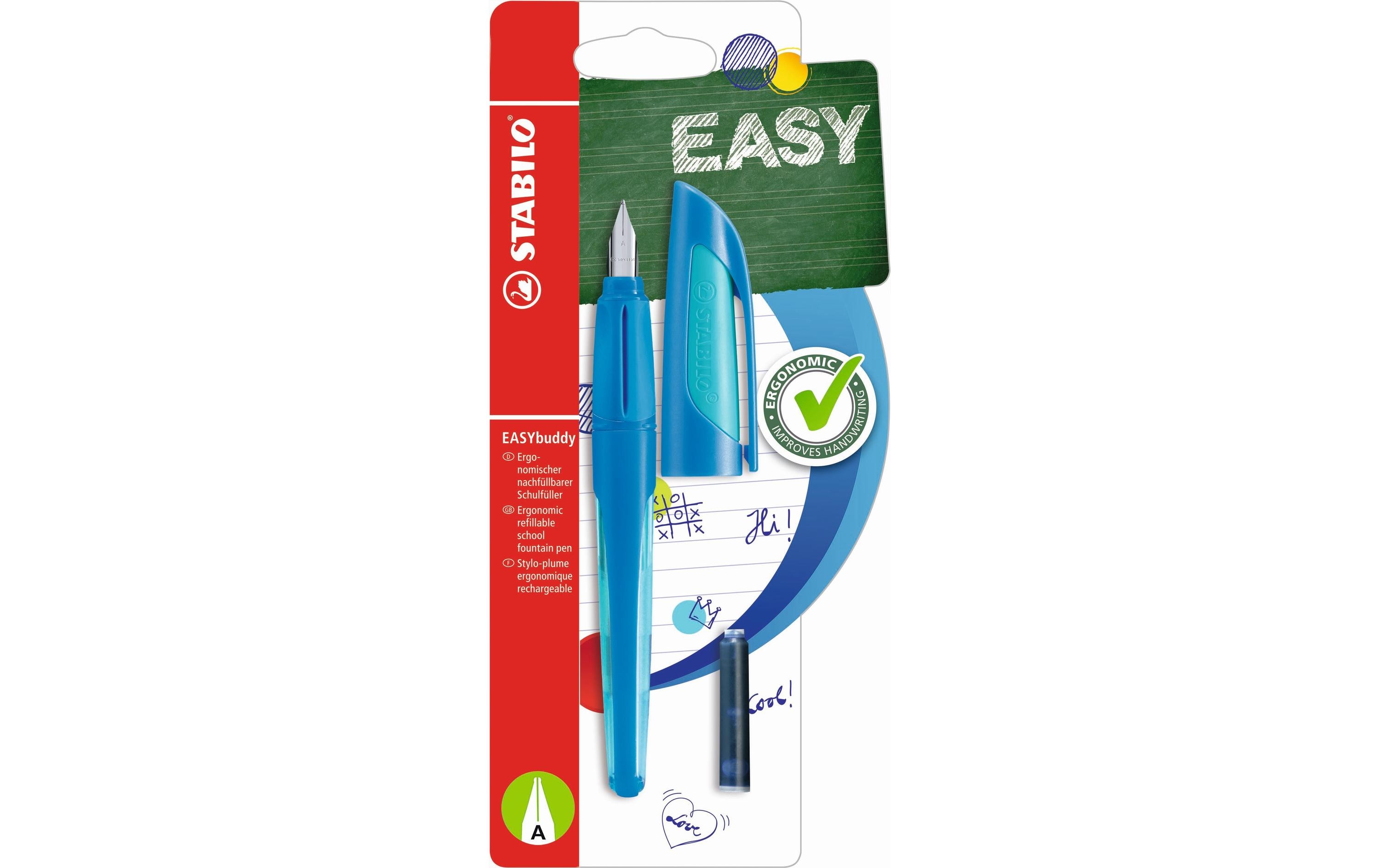 Füllfederhalter Easybuddy Medium (M), BlauErgonomischer Schulfülli