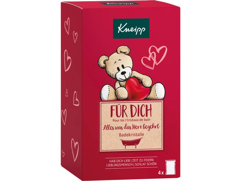 Kneipp Geschenkset Badekristalle Für Dich 4-teilig Entspannendes Pflegeset mit ätherischen Ölen
