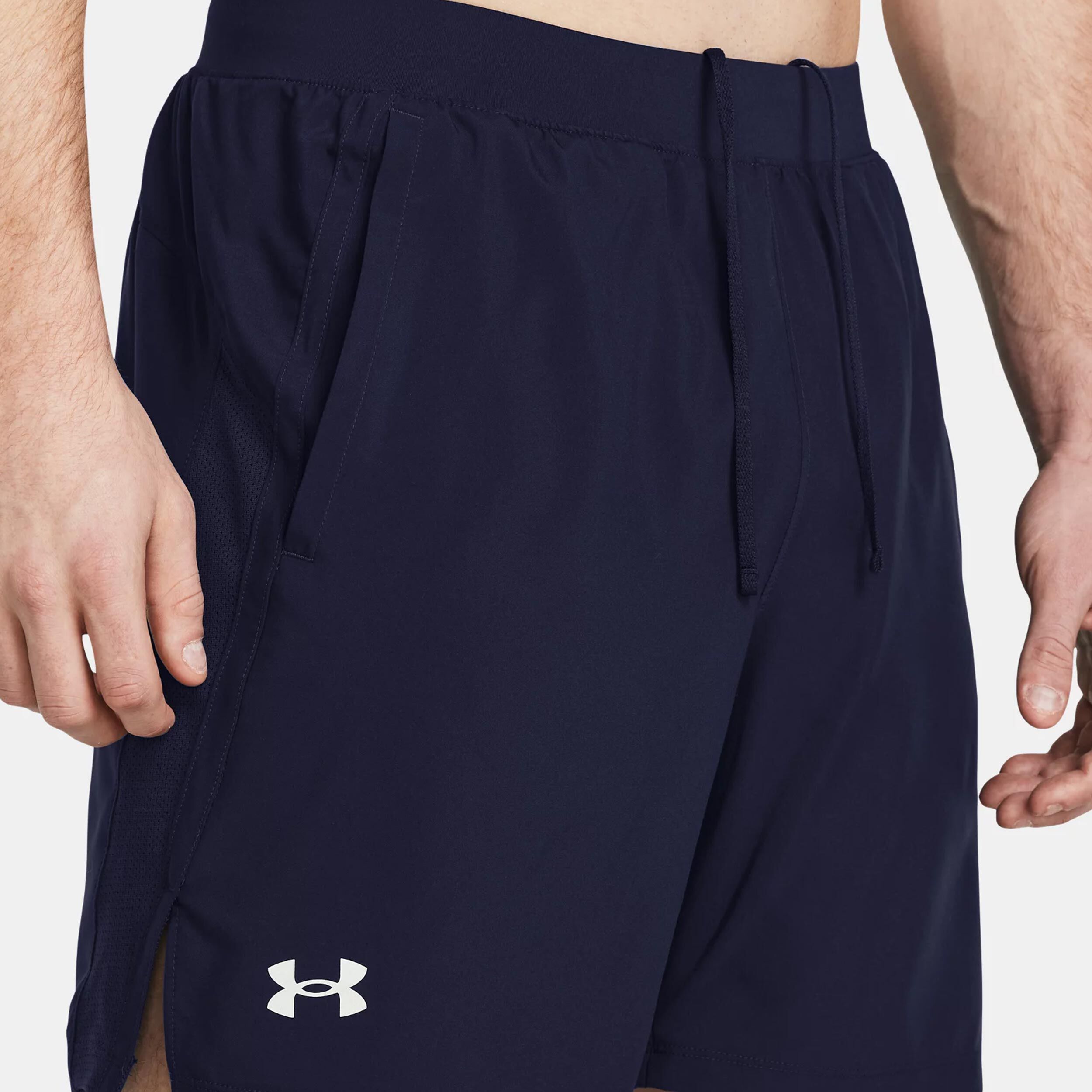 Under Armour Launch 5in Shorts Hommes - Bleu Foncé
