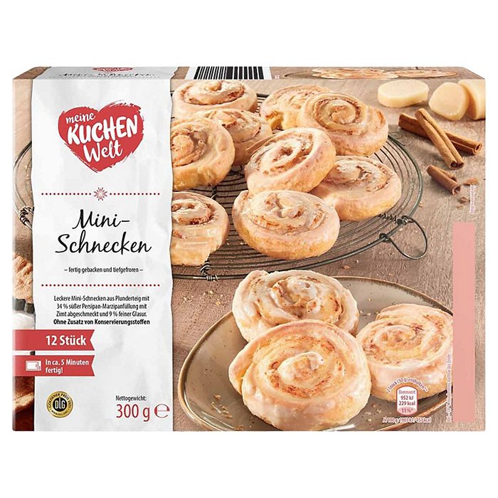 MEINE KUCHENWELT Kuchen-Party 300 g, Mini-Schnecken