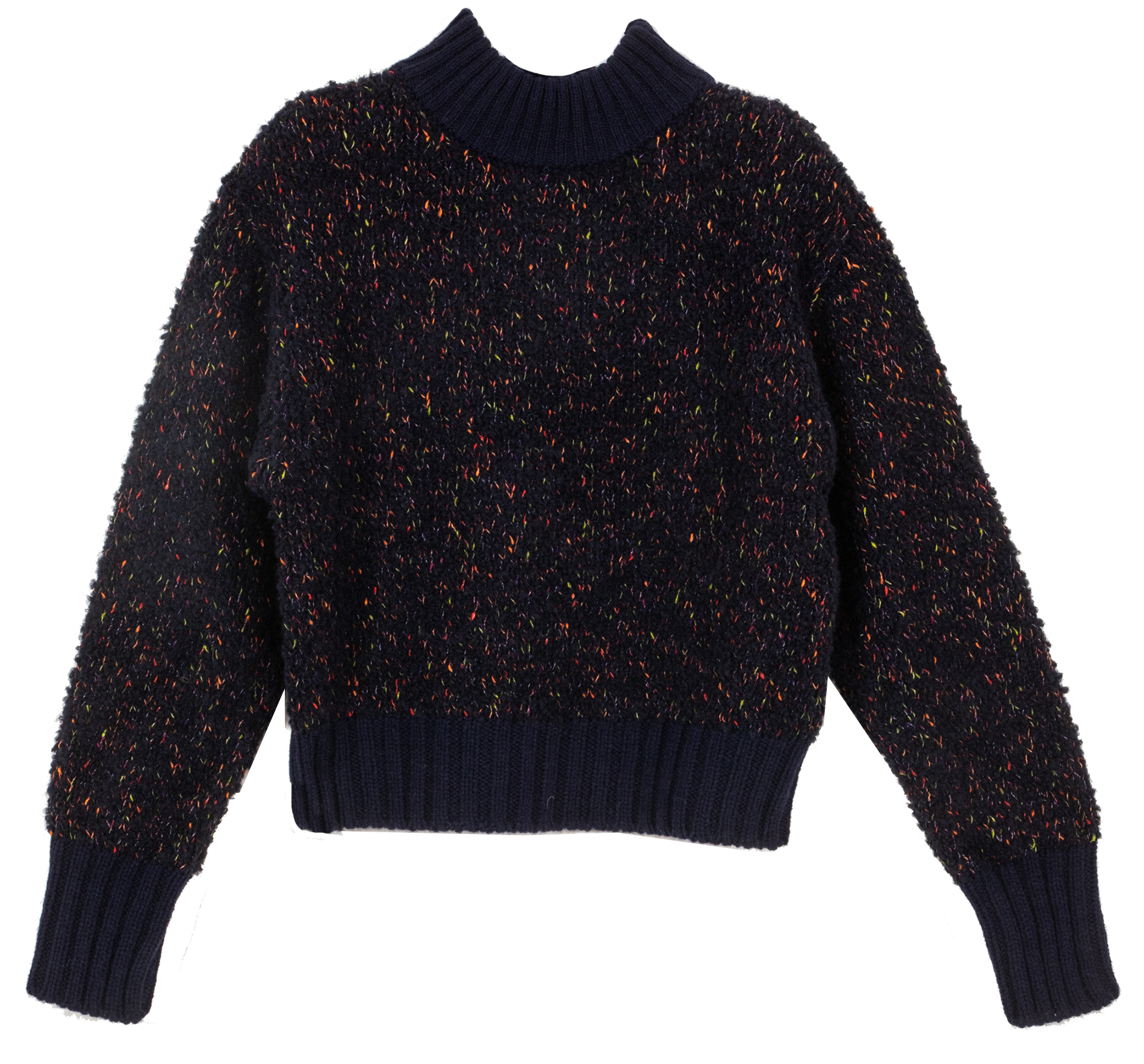 MONZA - Pull en tricot moucheté | Bleu