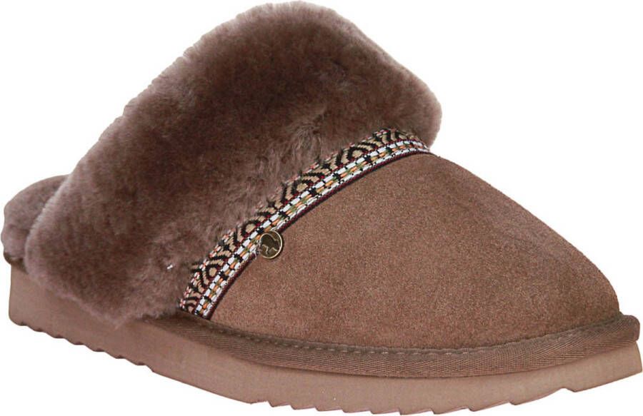 Warmbat Australia Flurry Tope dames pantoffel Taupe