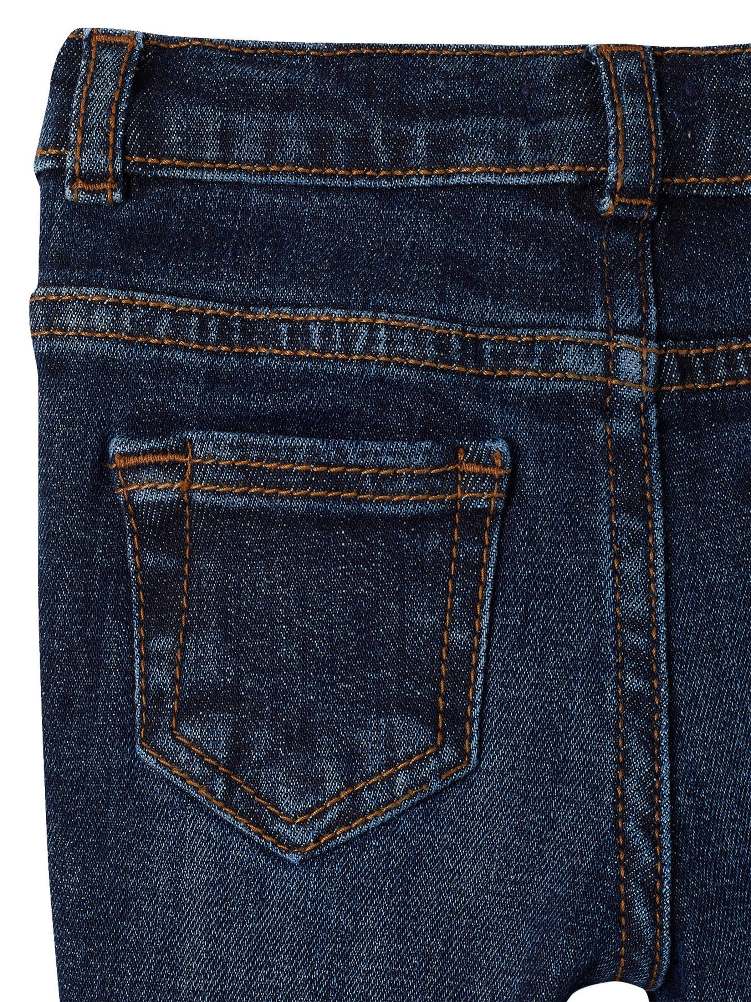 Vertbaudet Gerade Baby Jeans BASIC, Bundweite verstellbar dark blue