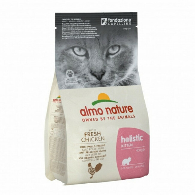 Croquettes Almo Nature Holistic Kitten pour chaton au poulet et riz