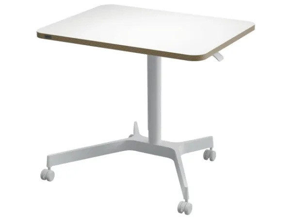 Leitz Ergo hæve-sænke skrivebord med hjul 60x80 cm hvid
