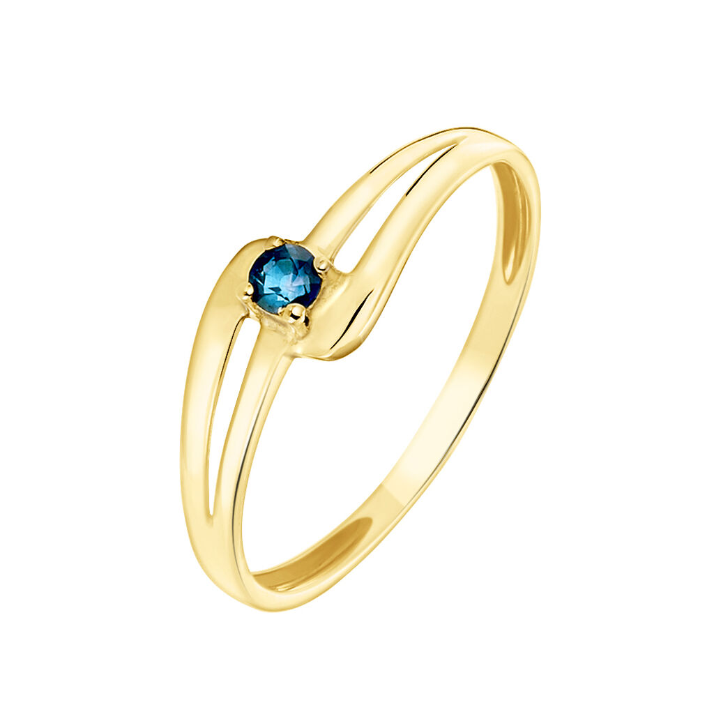 Bague Nesryne Or Jaune Saphir