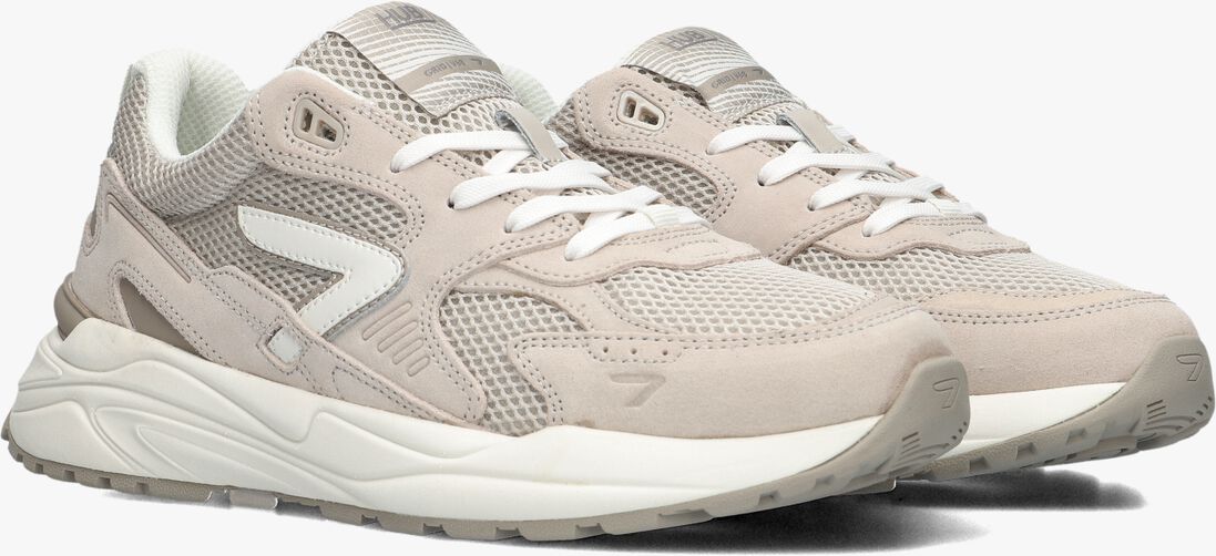 HUB beige hub lage sneakers grid-m
