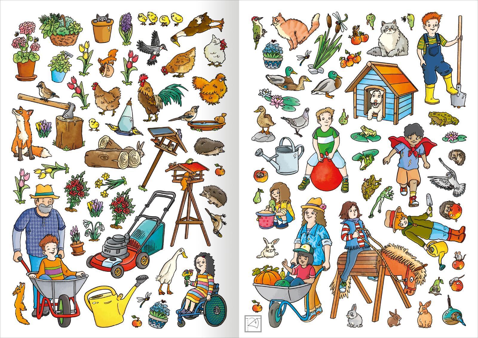 Mein Garten-Stickerheft