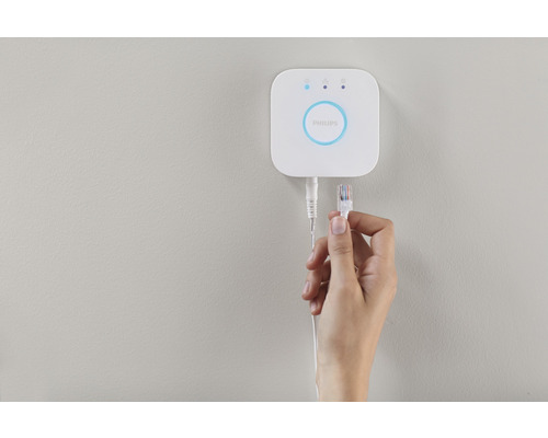 Philips Hue Bridge controlecentrum, wit, geschikt voor maximaal 50 lampen + accessoires - Compatibel met SMART HOME van Hornbach