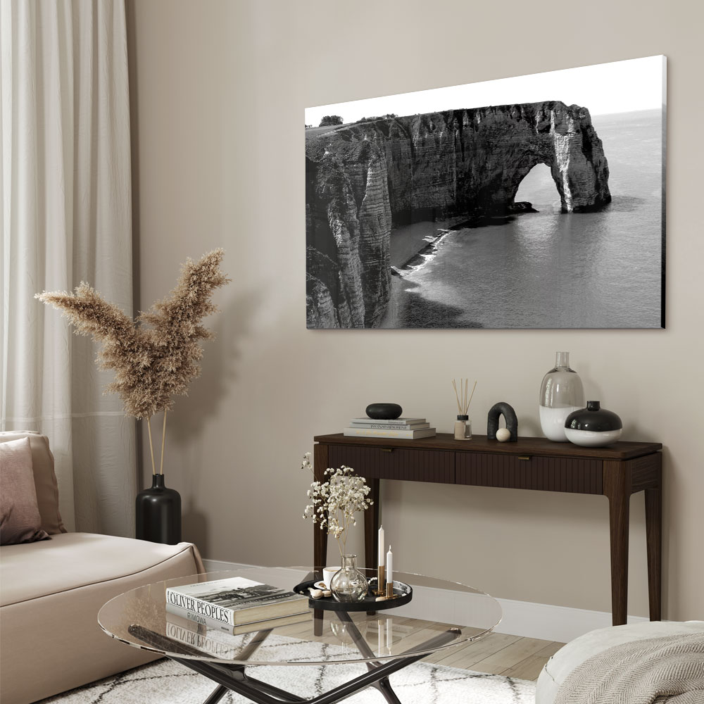 Walljar acrylglas schilderij - Cliffs of Etretat Acrylglas schilderij - 60 x 90 cm