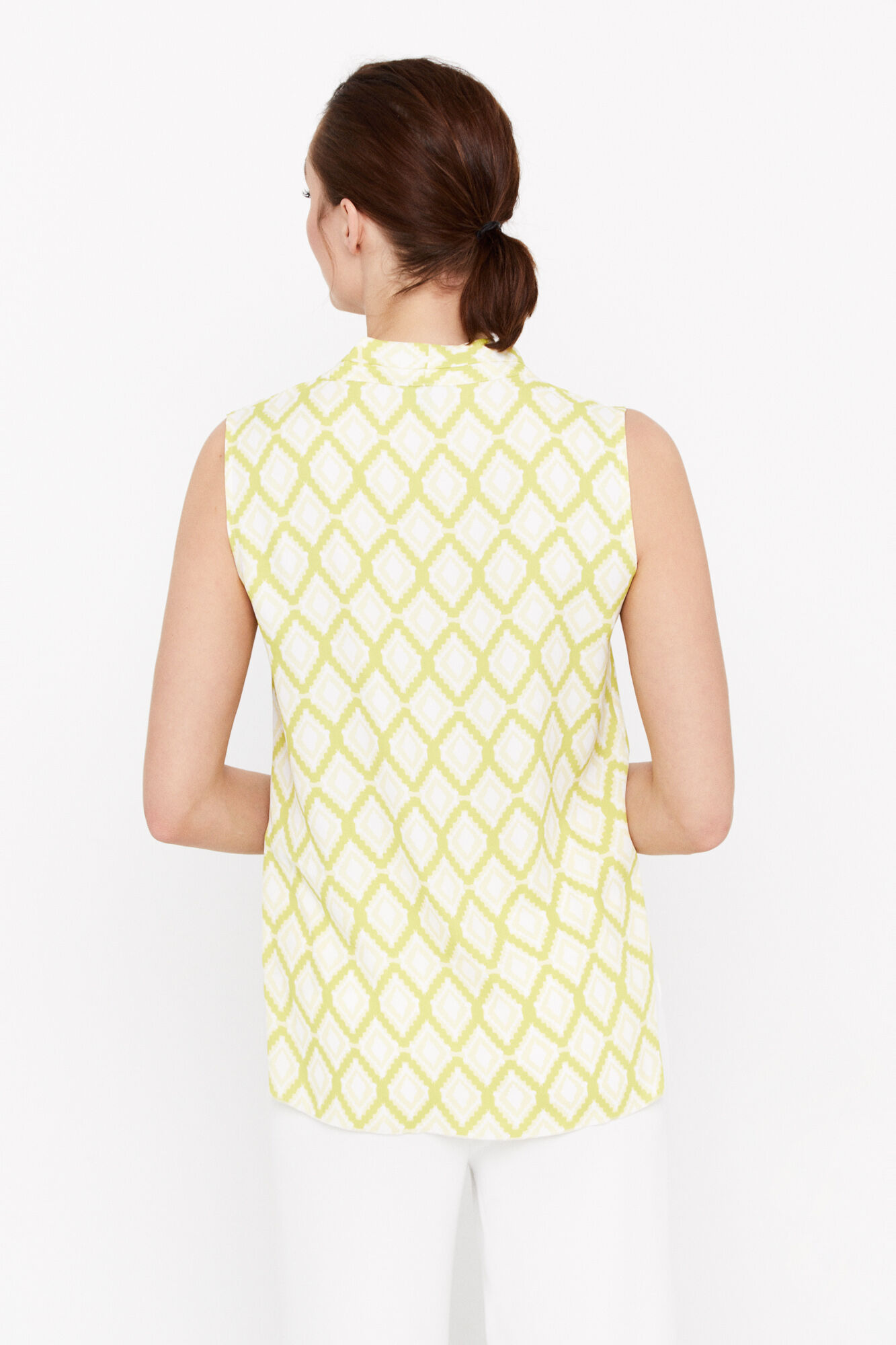Blusa fluida - Estampa verde