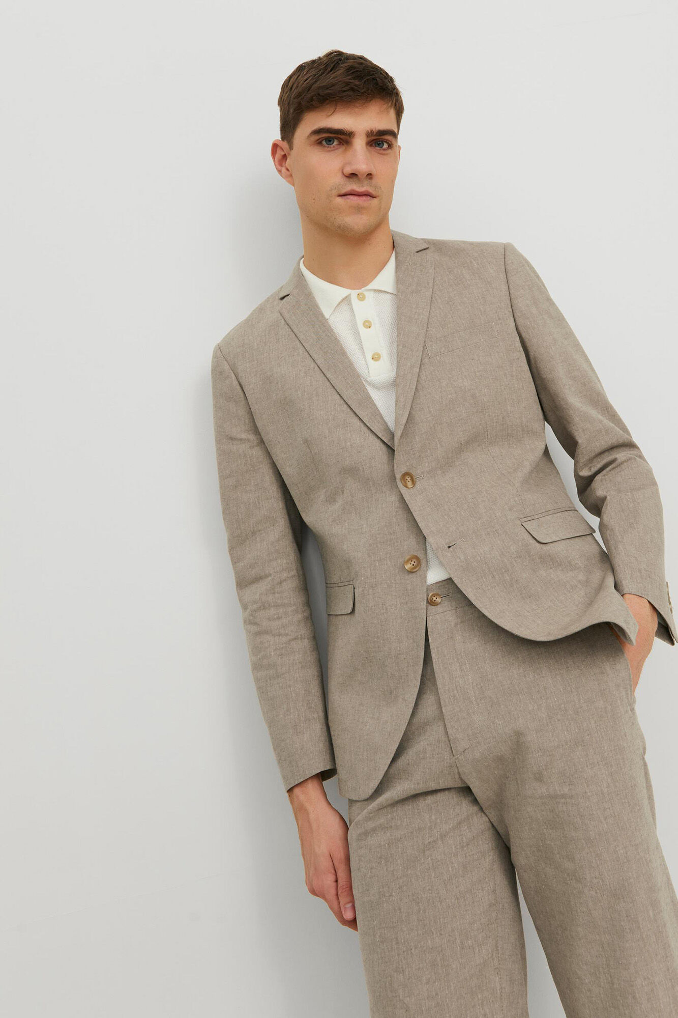 Blazer de linho - Bege