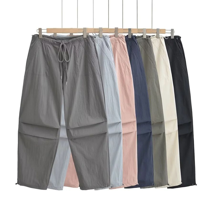 Florentine - Parachutebroek met trekkoord in de taille, rechte pijpen