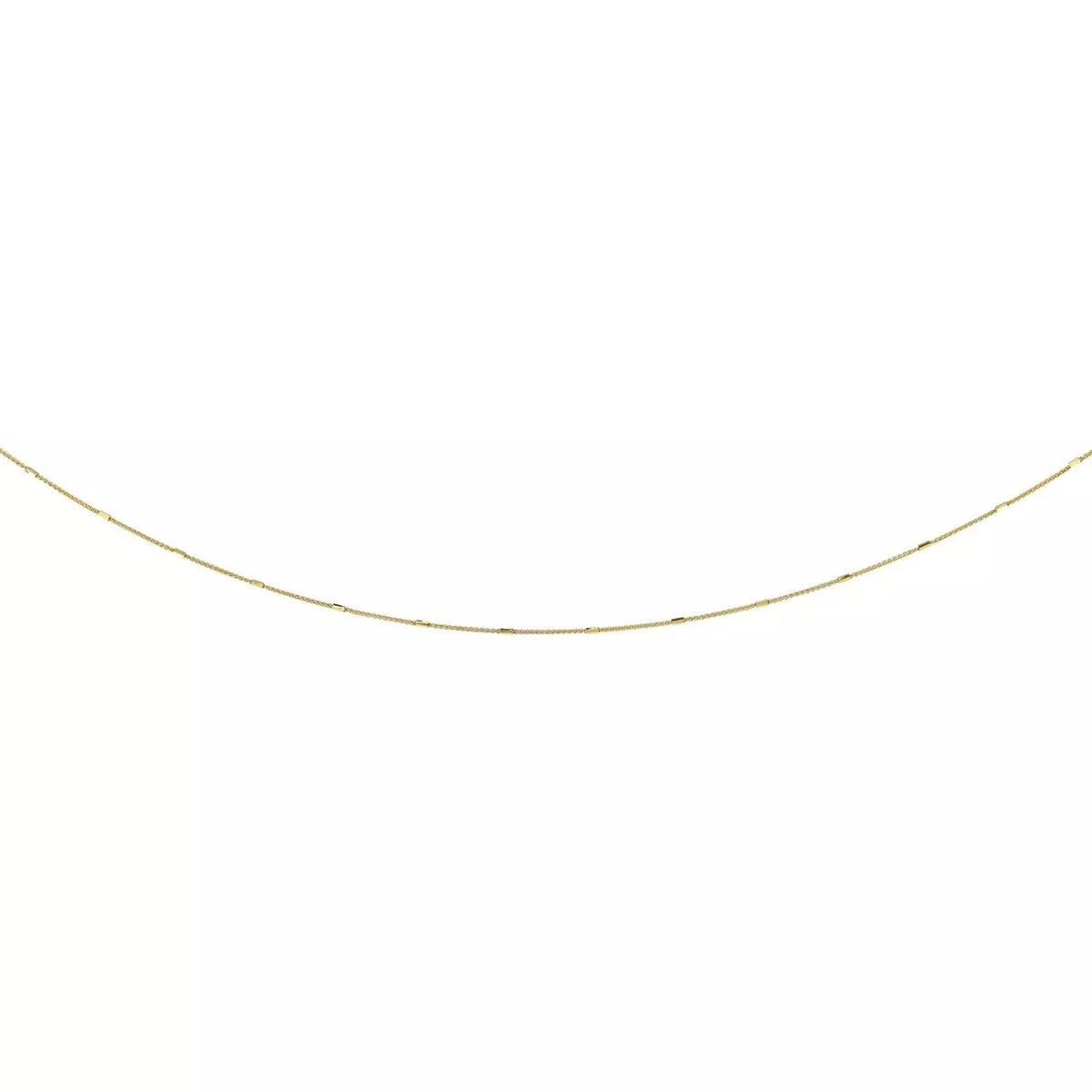 Chaîne Brillaxis petits tubes or jaune 18 carats