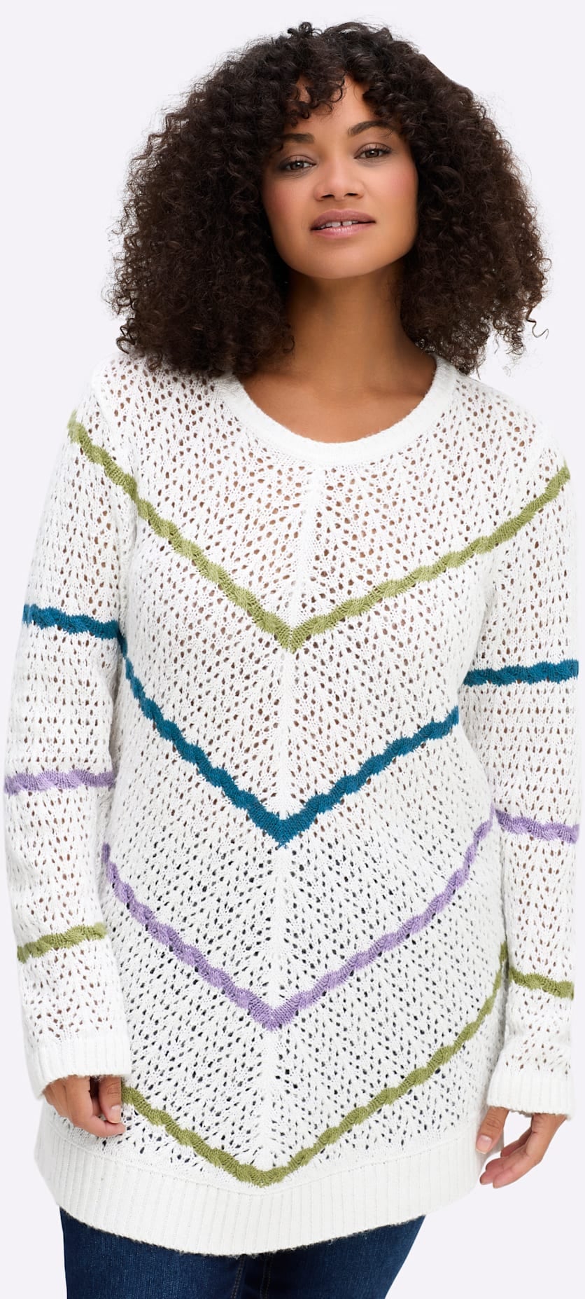 Sheego Rundhalspullover »Pullover«